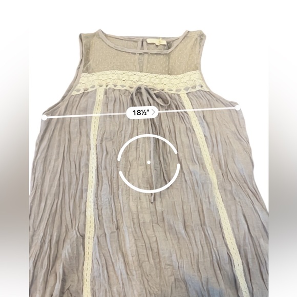 Rye Sleeveless Lace Blouse Tank, X-Large - Picture 10 of 11